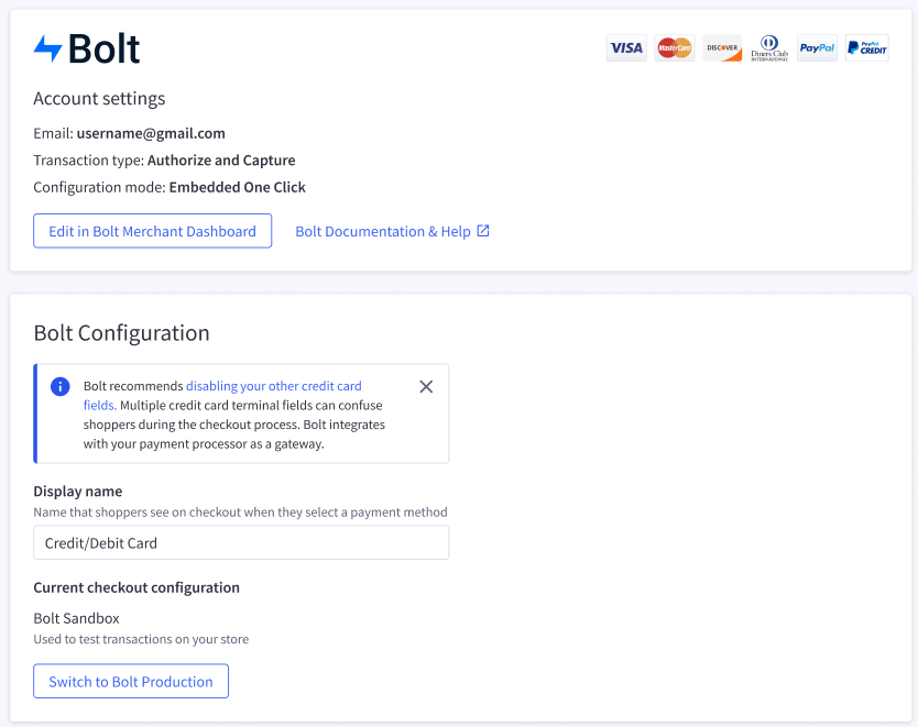 Connecting with Bolt